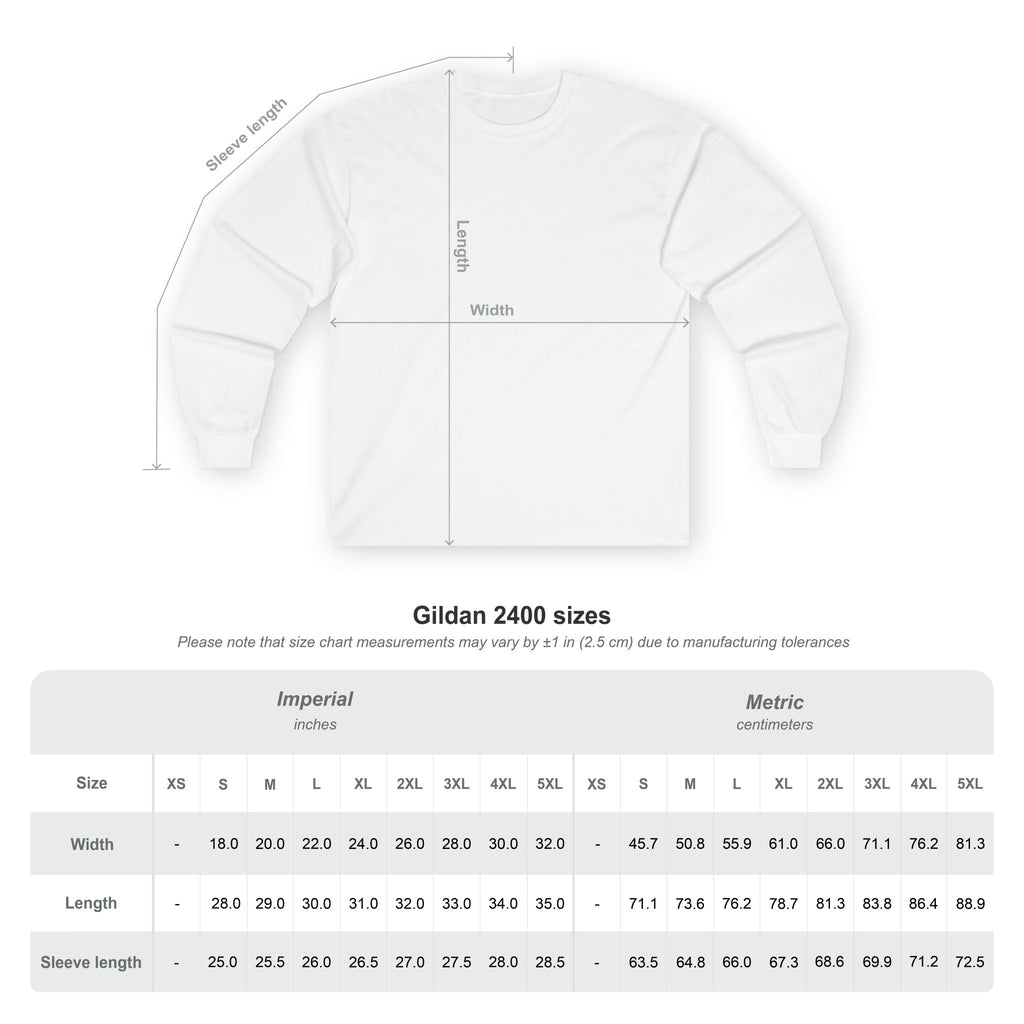 Panther Long Sleeve Tee — Minimalist Script Back Print